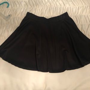 Black mini skirt